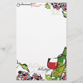 Papelería Efectos de escritorio del amante del vino