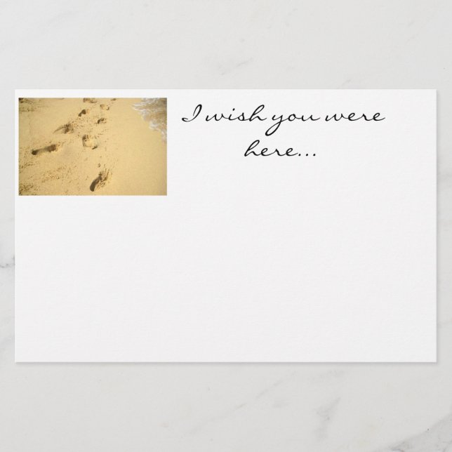 Papelería Efectos de escritorio del arte de la playa (Anverso)