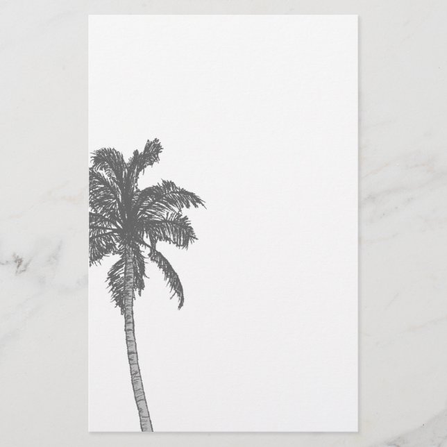 Papelería Efectos de escritorio del bosquejo de la palmera (Anverso)
