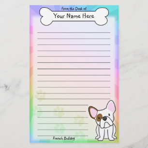 Papelería Efectos de escritorio del bulldog francés de
