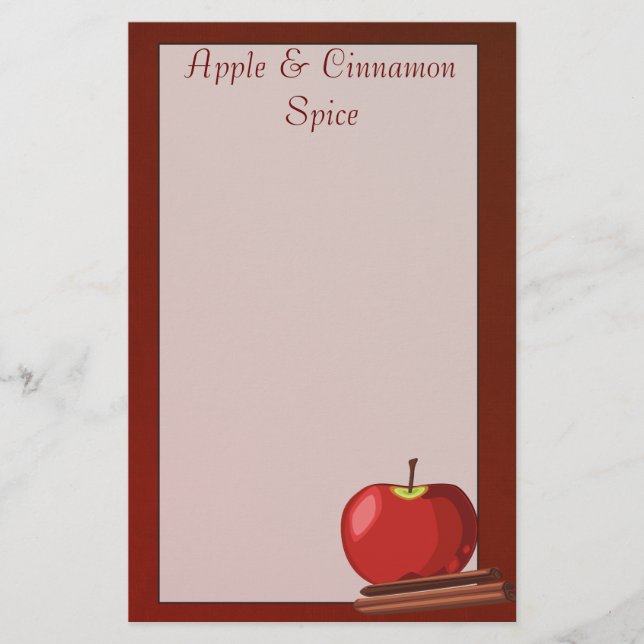 Papelería Efectos de escritorio del canela de Apple (Anverso)