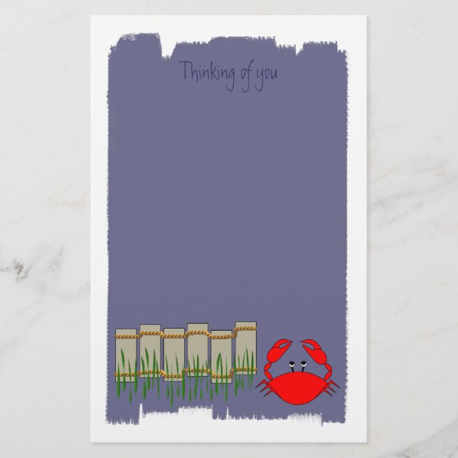 Papelería Efectos de escritorio del cangrejo de la playa (Anverso)