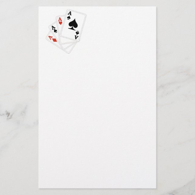 Papelería Efectos de escritorio del casino cuatro as (Anverso)