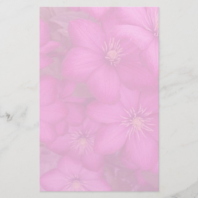 Papelería efectos de escritorio del clematis (Anverso)