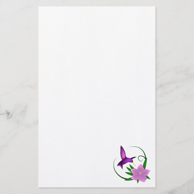 Papelería Efectos de escritorio del "colibrí" (Anverso)
