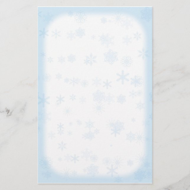 Papelería Efectos de escritorio del copo de nieve del (Anverso)