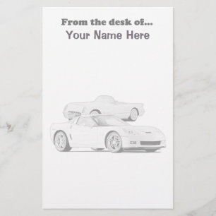 Papelería Efectos de escritorio del Corvette