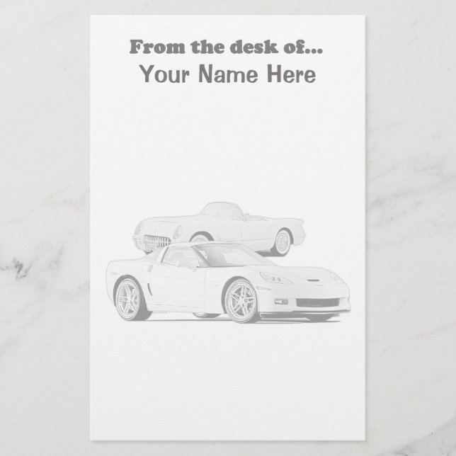 Papelería Efectos de escritorio del Corvette (Anverso)