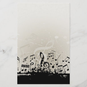 Papelería Efectos de escritorio del diseño de la música del