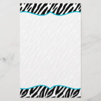 Efectos de escritorio del estampado de zebra
