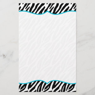 Papelería Efectos de escritorio del estampado de zebra