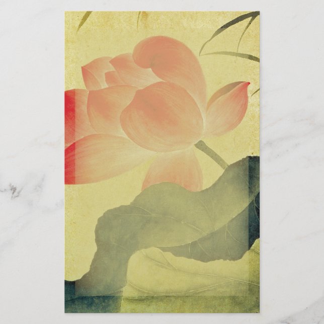 Papelería Efectos de escritorio del flor de Lotus (Anverso)