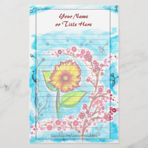 Papelería Efectos de escritorio del girasol