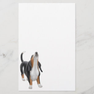 Papelería Efectos de escritorio del grito Basset Hound