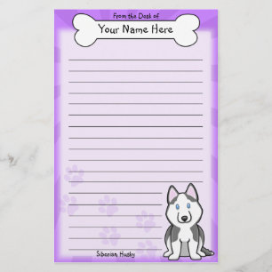 Papelería Efectos de escritorio del husky siberiano de