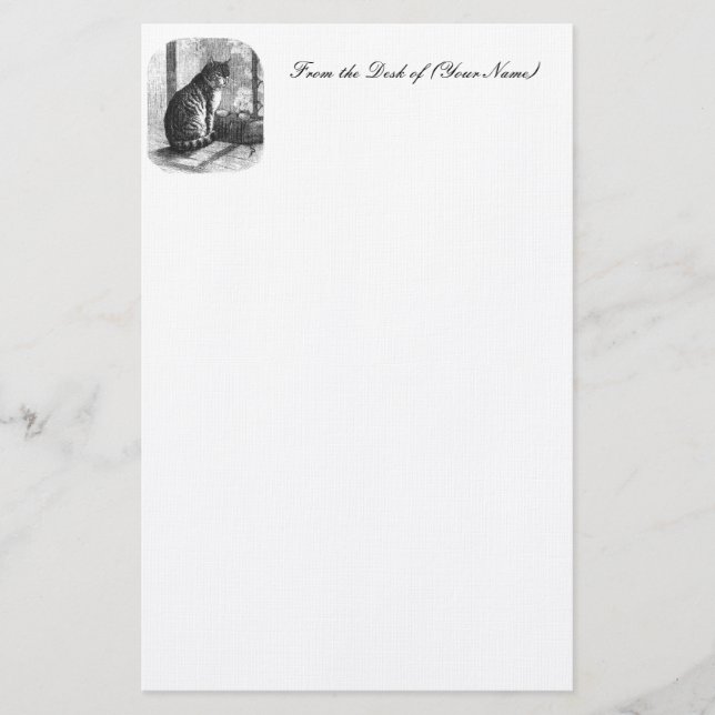 Papelería Efectos de escritorio del ilustracion del gato del (Anverso)