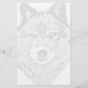 Papelería Efectos de escritorio del lobo gris