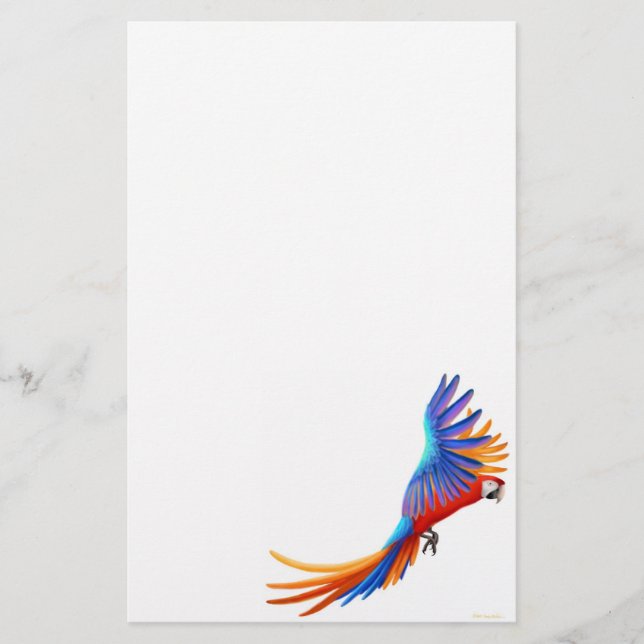 Papelería Efectos de escritorio del loro del Macaw (Anverso)