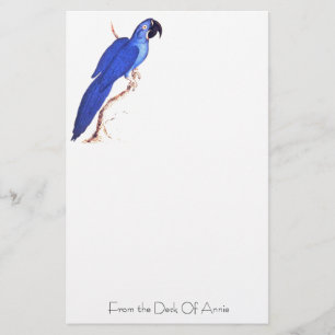 Papelería Efectos de escritorio del Macaw del jacinto