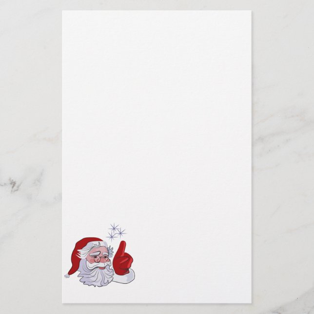 Papelería Efectos de escritorio del navidad de Papá Noel (Anverso)