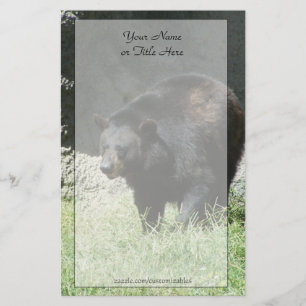 Papelería Efectos de escritorio del oso negro