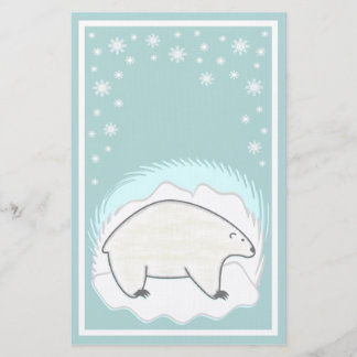Papelería Efectos de escritorio del oso polar