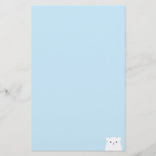 Papelería Efectos de escritorio del oso polar del Peekaboo