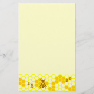 Papelería Efectos de escritorio del panal del amarillo de la