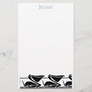 Papelería Efectos de escritorio del pelícano del art déco