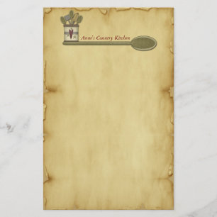 Papelería Efectos de escritorio del pergamino de la cocina