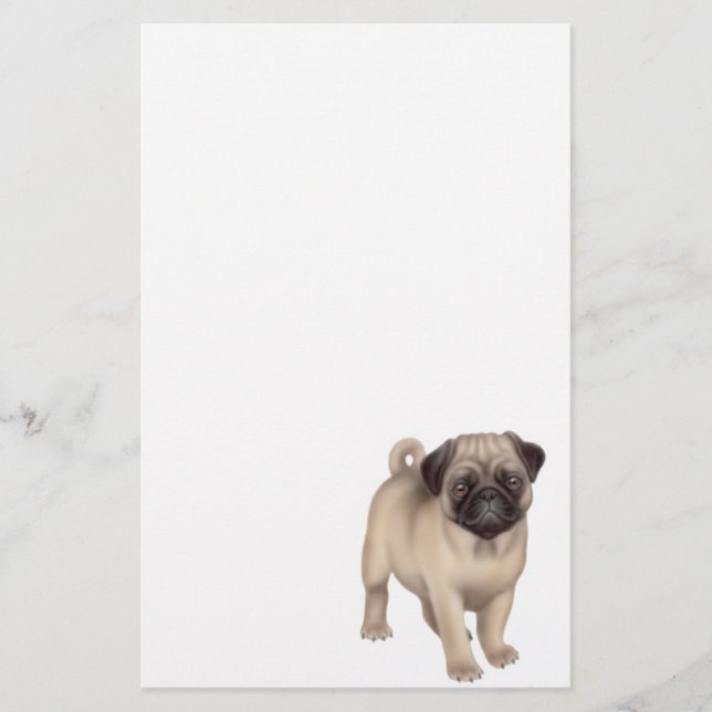 Papelería Efectos de escritorio del perrito del barro (Anverso)