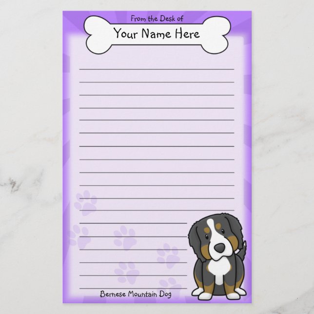 Papelería Efectos de escritorio del perro de montaña de (Anverso)