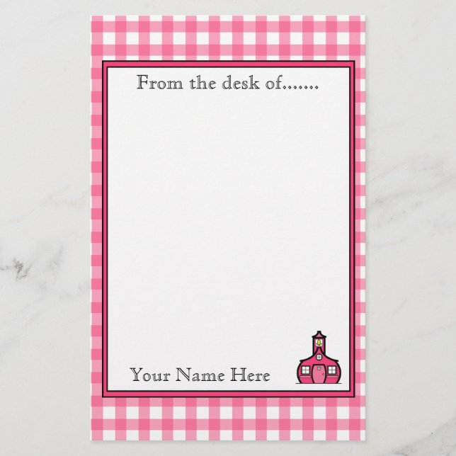 Papelería Efectos de escritorio del profesor (Anverso)