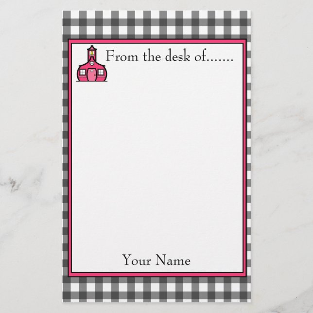 Papelería Efectos de escritorio del profesor de la guinga (Anverso)