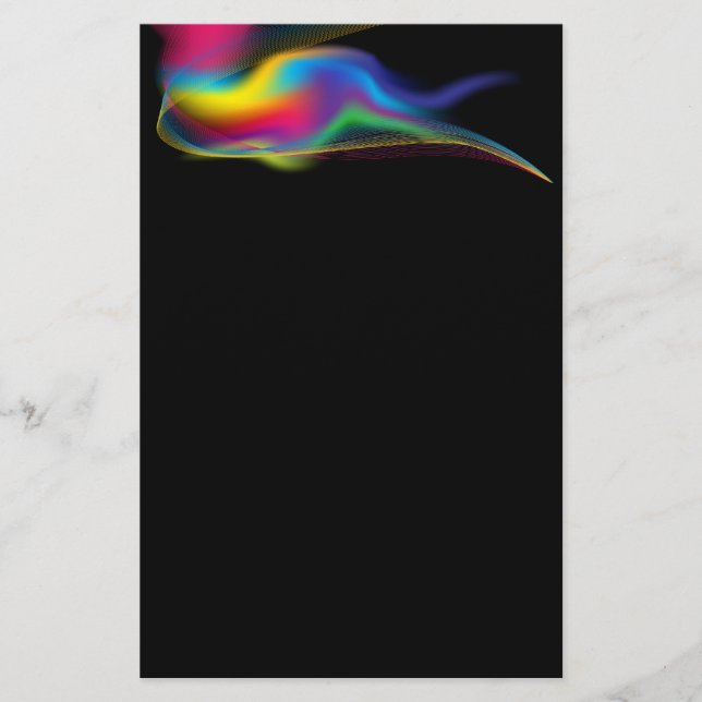 Papelería Efectos de escritorio del remolino del arco iris (Anverso)
