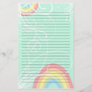 Papelería Efectos de escritorio del remolino del arco iris