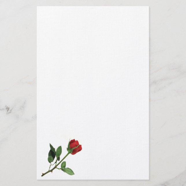 Papelería Efectos de escritorio del rosa rojo (Anverso)