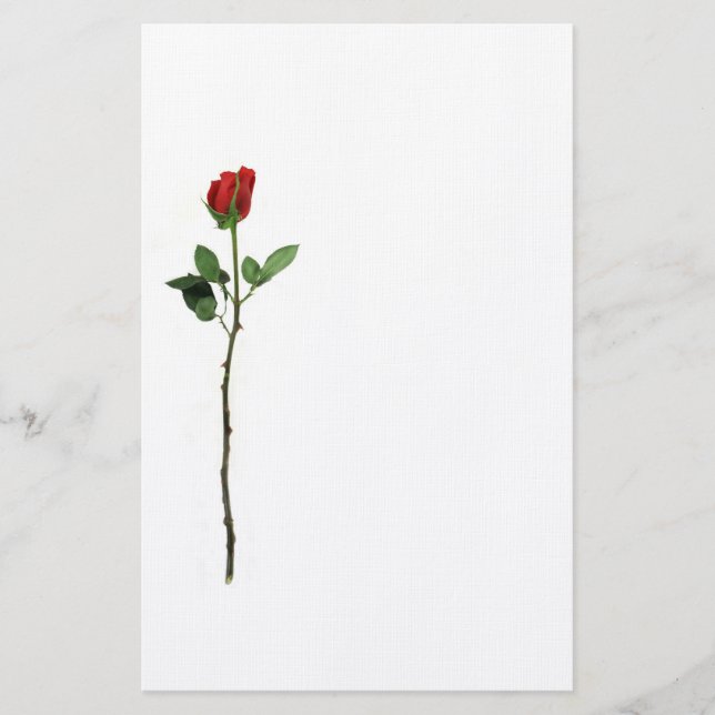 Papelería Efectos de escritorio del rosa rojo (Anverso)
