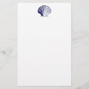 Papelería Efectos de escritorio del Seashell de los azules