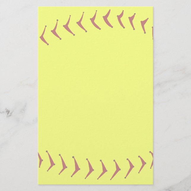 Papelería Efectos de escritorio del softball de Fastpitch (Anverso)