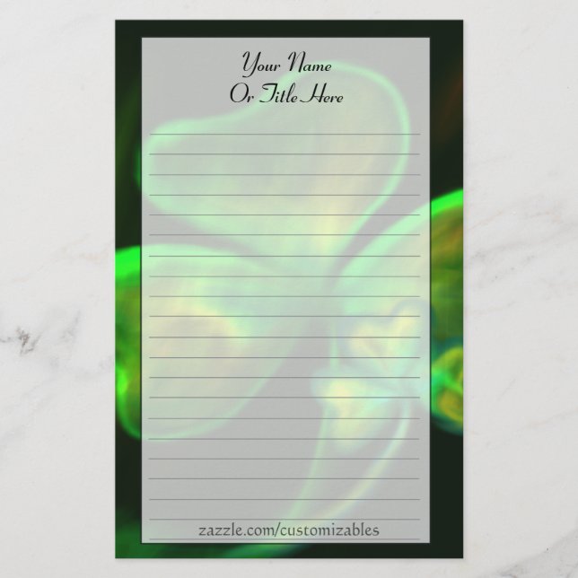 Papelería Efectos de escritorio del trébol (Anverso)