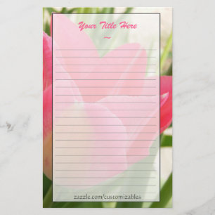 Papelería Efectos de escritorio del tulipán