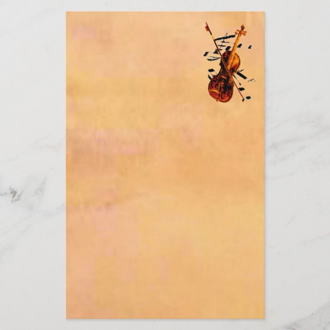Papelería Efectos de escritorio del violín (Anverso)