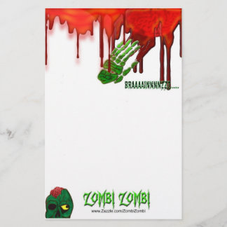 Papelería efectos de escritorio del zombi