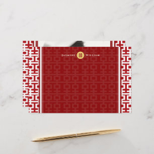 Papelería Efectos de escritorio dobles rojos de la felicidad