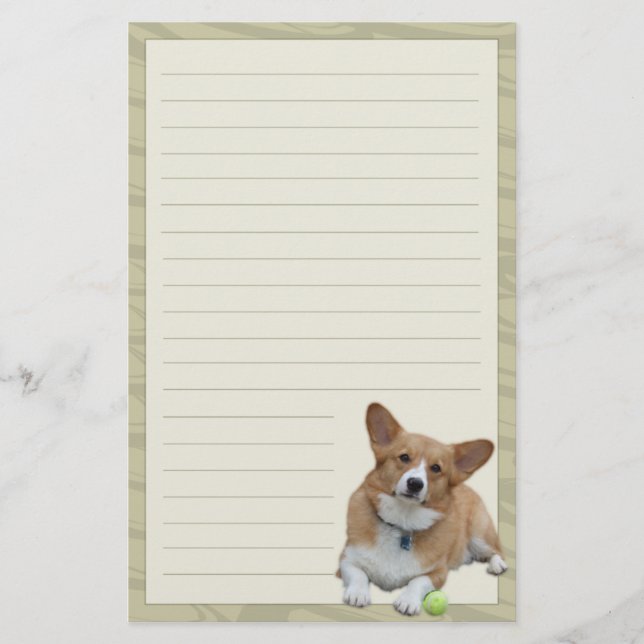 Papelería Efectos de escritorio elegantes del Corgi Galés (Anverso)