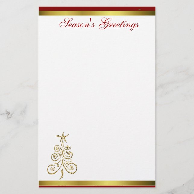 Papelería Efectos de escritorio elegantes del día de fiesta (Anverso)