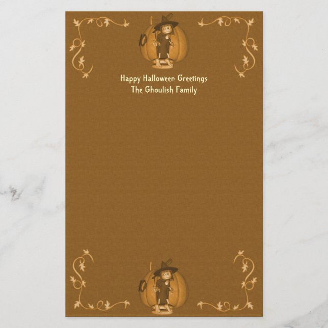 Papelería Efectos de escritorio espeluznantes de las brujas (Anverso)