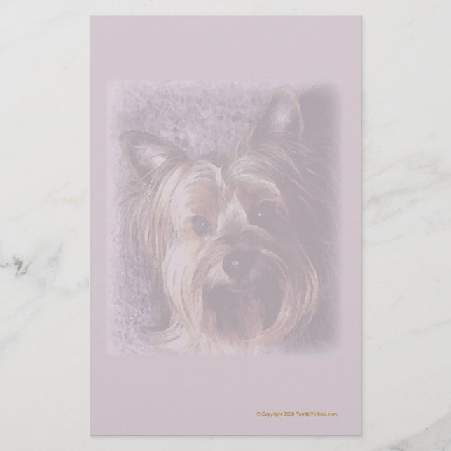 Papelería Efectos de escritorio fabulosos de Yorkies (Anverso)