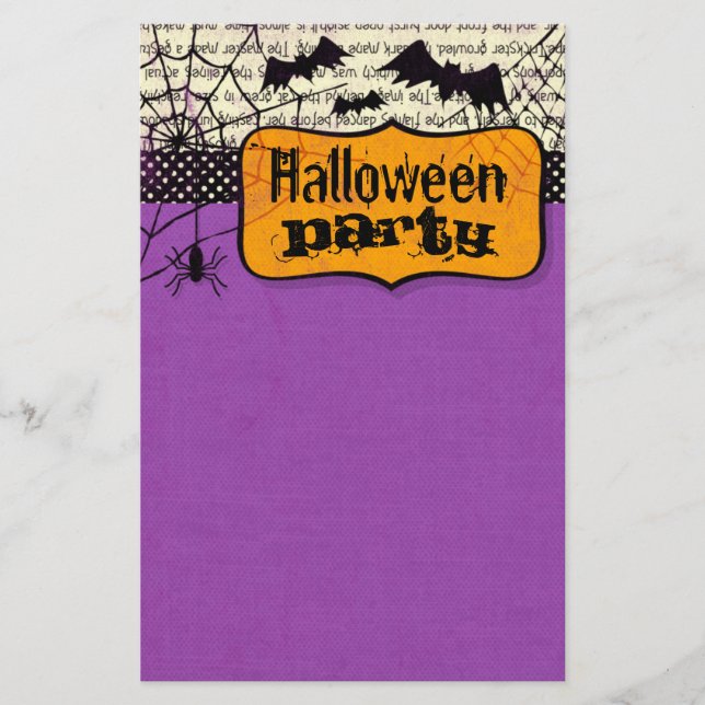 Papelería Efectos de escritorio fantasmagóricos de Halloween (Anverso)